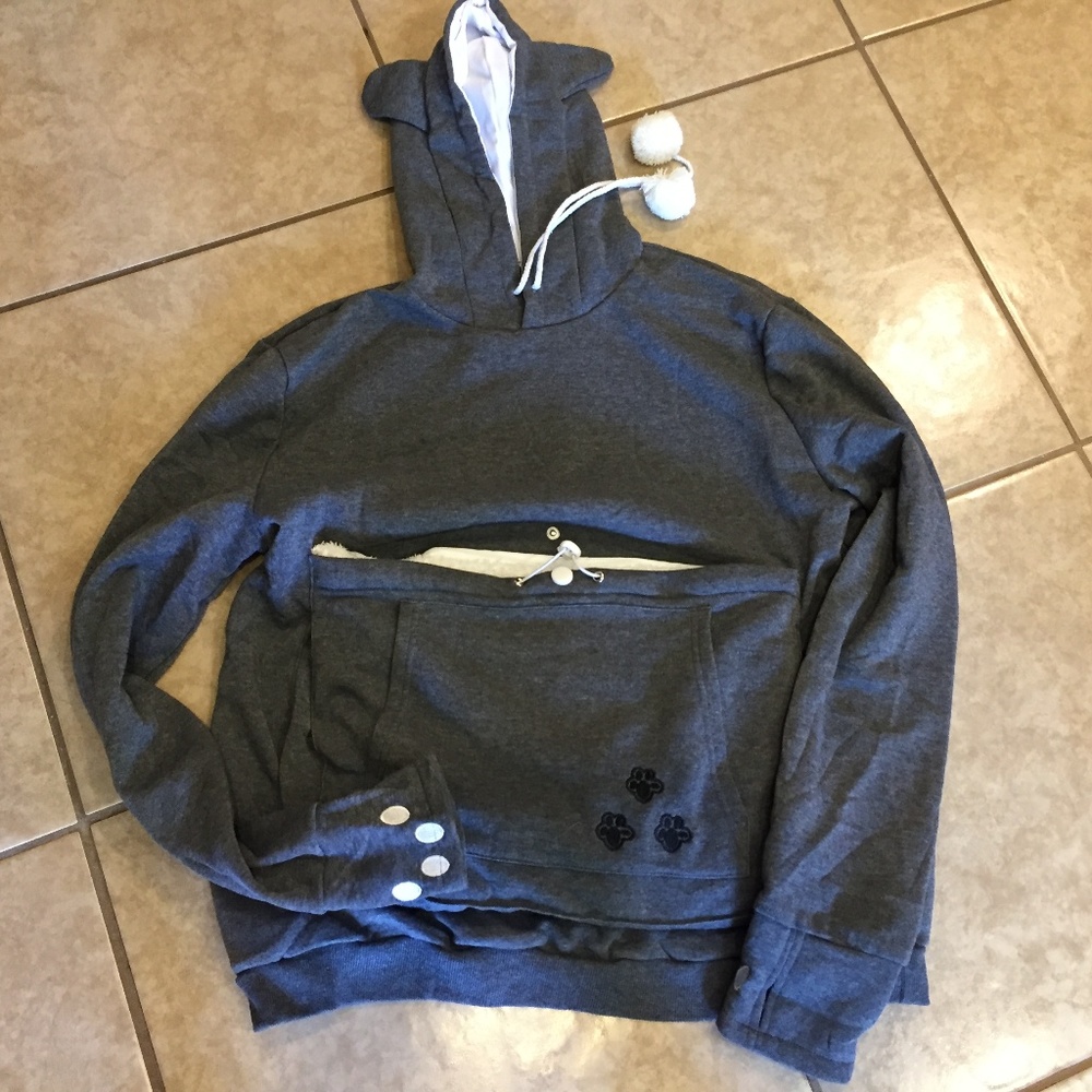 New Cat Carrier Sweatshirt Fluffy Warm Cozy